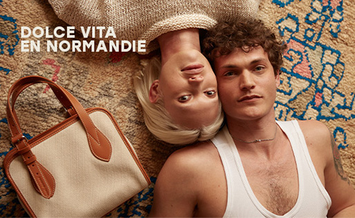 Sac cabas en toile et cuir