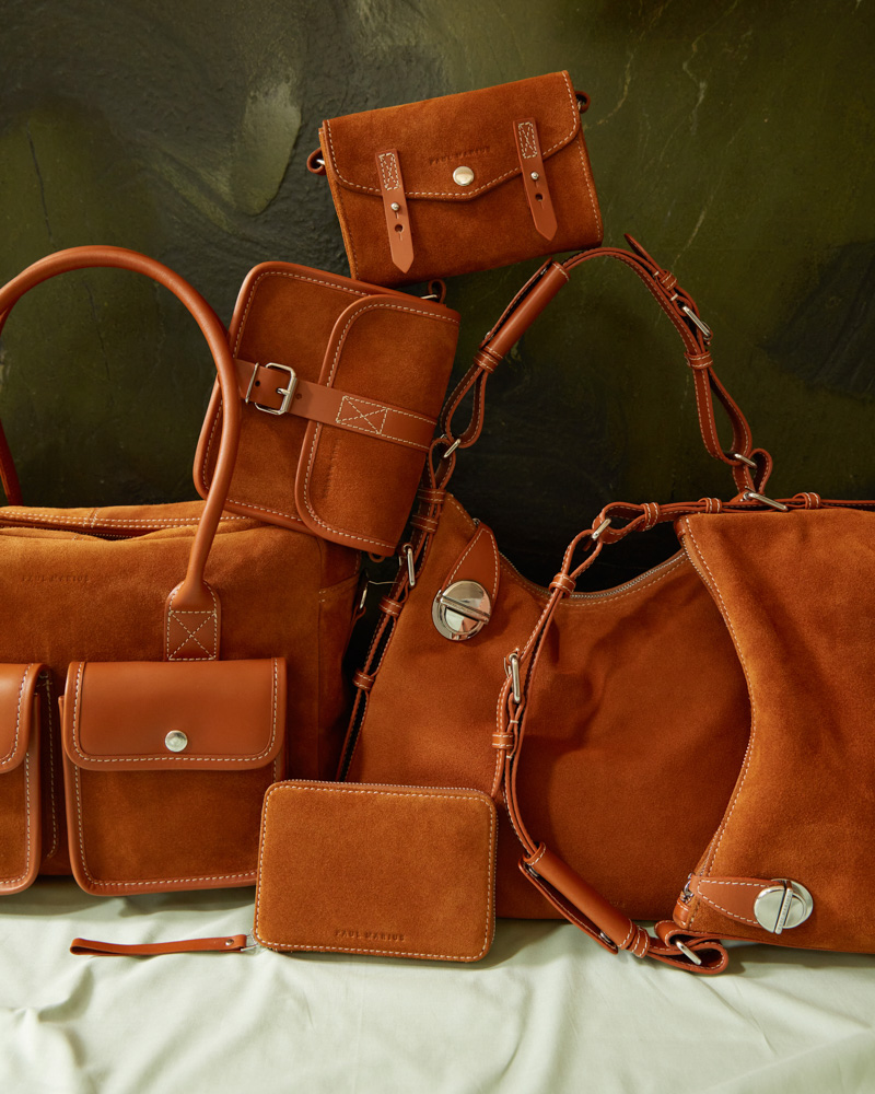 Sac en cuir suédé, sac fourre-tout minimaliste