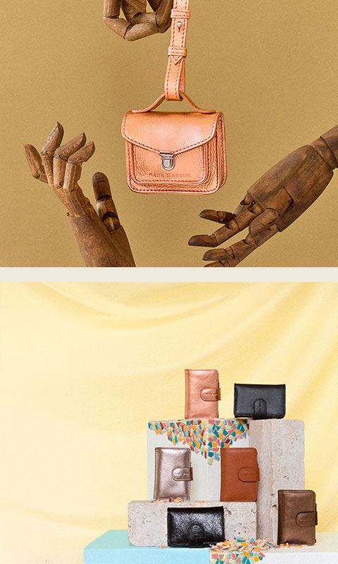 Leder-Geldb&ouml;rse als Taschenaccessoire