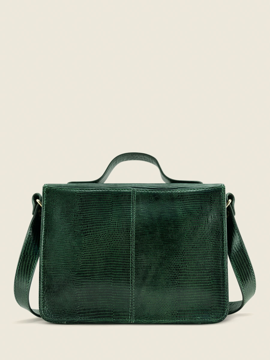 Foto-Ansicht-Rückseite-Handtasche-Leder-grün-Mademoiselle-George-XS-1960-Paul-Marius-W05-L-DG