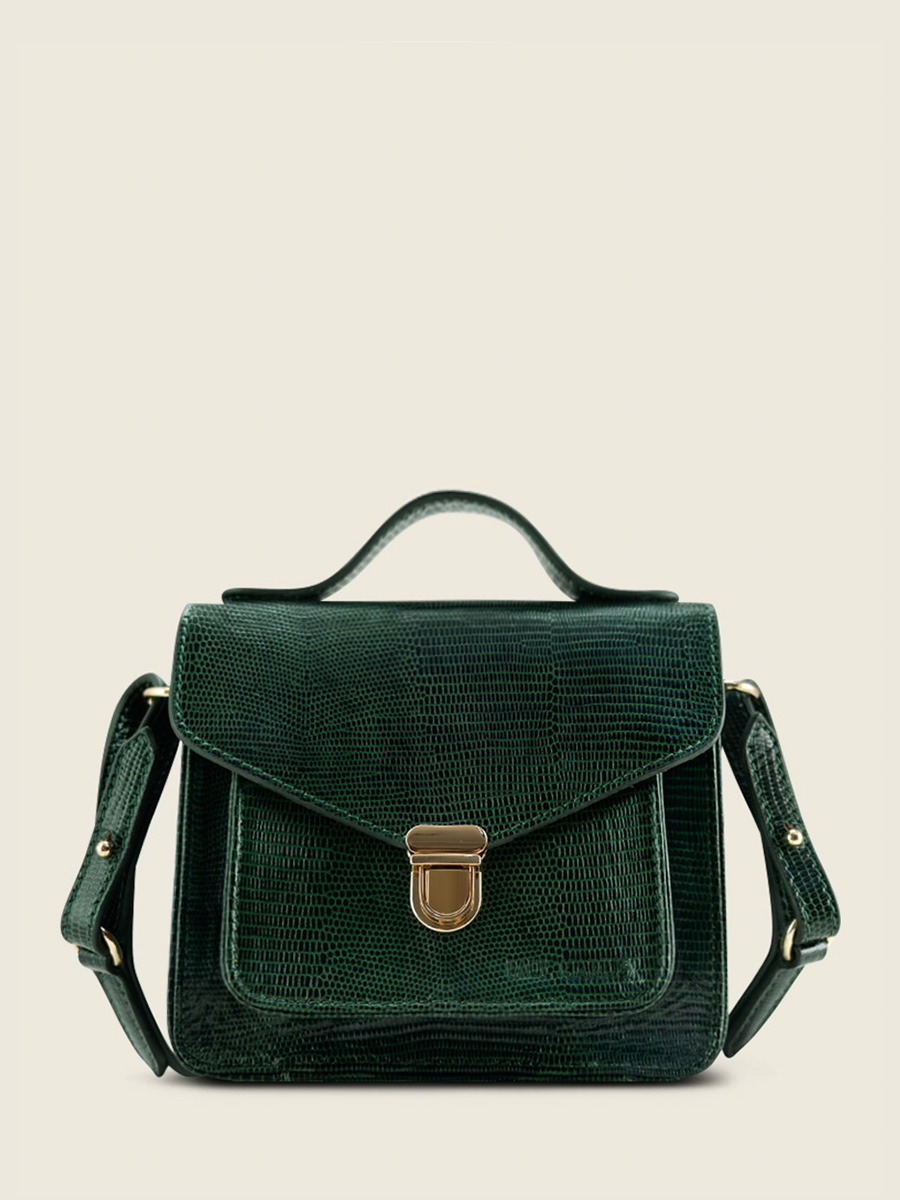Fotoansicht-Vorderseite-Handtasche-Leder-grün-Mademoiselle-George-XS-1960-Paul-Marius-W05XS-L-DG