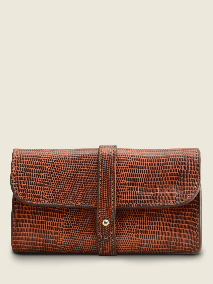 Fotoansicht-Vorderseite-Brillenetui-braunes Leder-Oscar-1960-Paul-Marius-M50-L-L