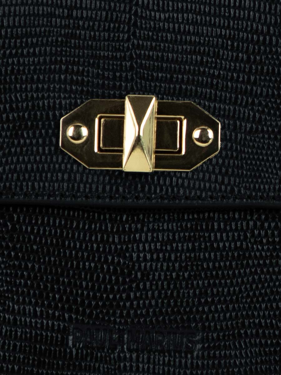 Fotoansicht-Zoom-Material-Handytasche-Leder-schwarz-glänzend-Agathe-1960-Paul-Marius-M70-L-B