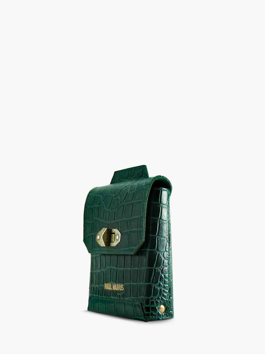 Foto-Rückansicht-Handytasche-Leder-Damen-Agathe-Alligator-grün-Paul-Marius-M70-A-DG