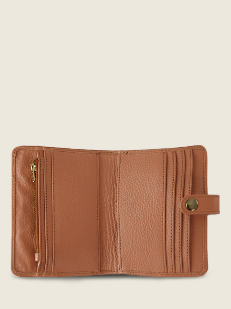 Foto-Rückansicht-Brieftasche-braunes Leder-Jeanne-Art-Déco-Karamell-Paul-Marius-M34-AD-CA