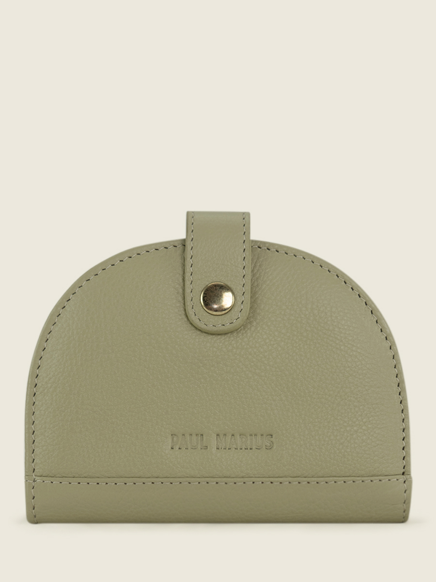 Foto-Vorderansicht-Brieftasche-Leder-grün-Manon-N2-Art-Déco-Mandel-Paul-Marius-M33-AD-AL