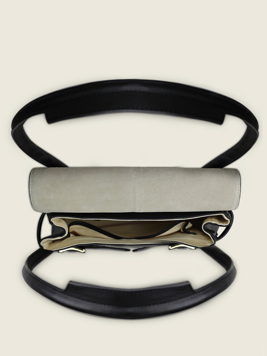 Foto-Tragetasche-Handtasche-Leder-schwarz-Colette-S-Art-Deco-schwarz-Paul-Marius-W28S-AD-B