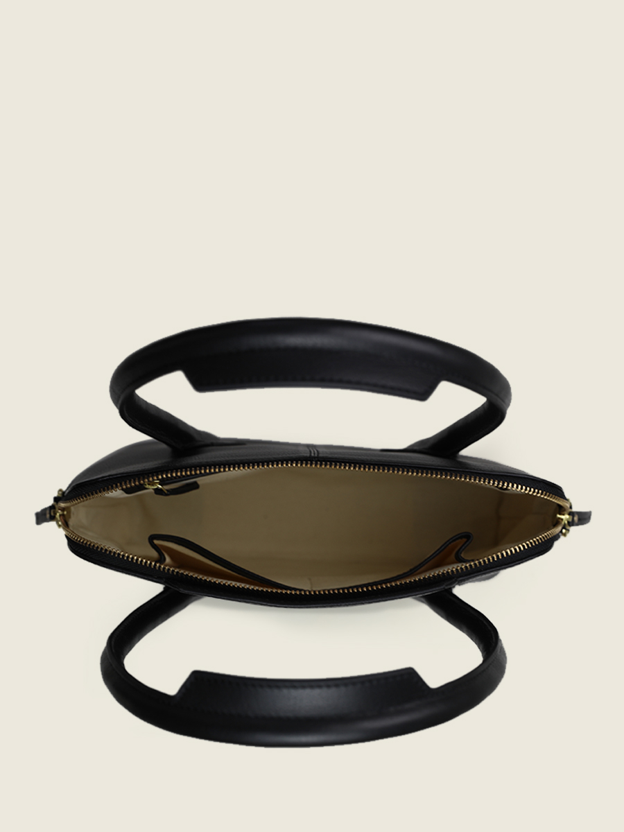 Foto-Material-Handtasche-Leder-schwarz-Gisèle S-Art Déco-schwarz-Paul Marius-W32S AD B