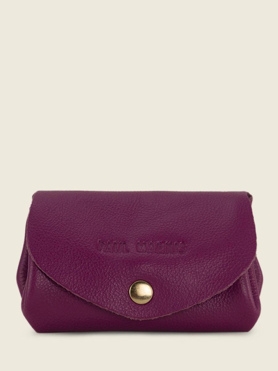 Foto-Vorderansicht-Geldbörse-Leder-violett-LeGustave-Art-Deco-Zinzolin-Paul-Marius-CLP-AD-ZI