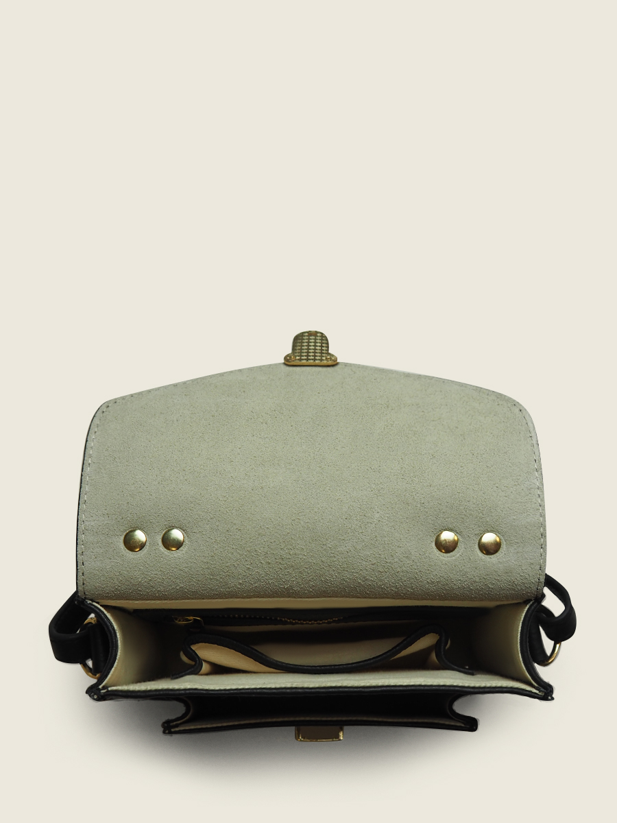 Foto-Innenansicht-Mini-Handtasche-Leder-Damen-schwarz-Mademoiselle-George-XS-Art-Deco-schwarz-Paul-Marius-W05XS-AD-B