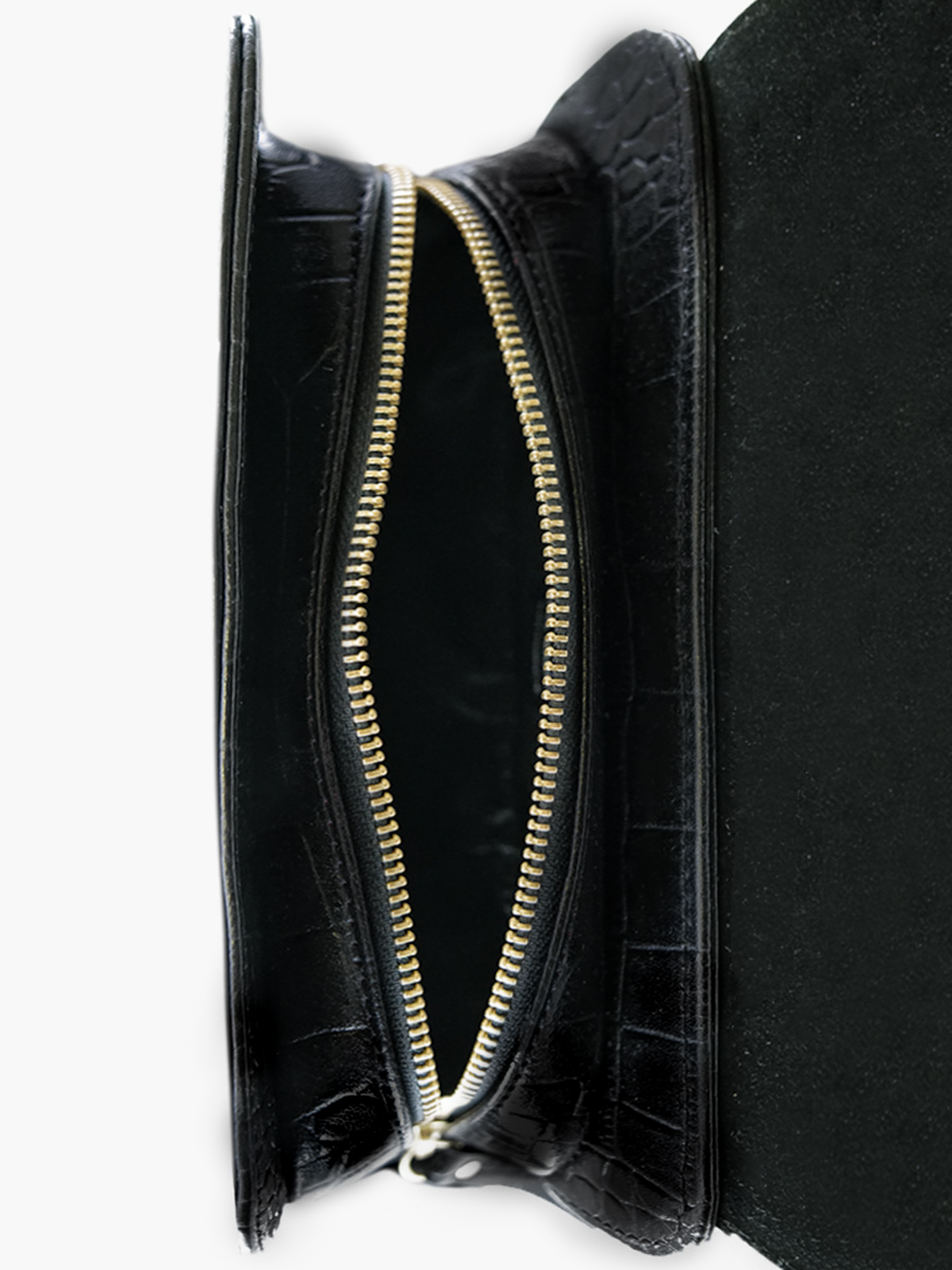 Foto-Innenansicht-Umhängetasche-Leder-Damen-LeBaguette-Alligator-schwarz-Paul-Marius-W29-A-B