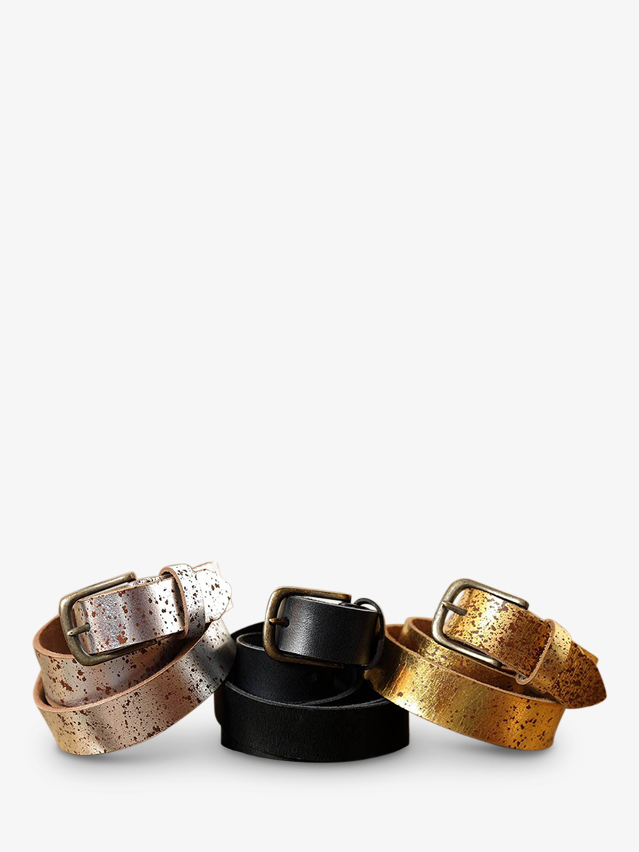 Foto-Rückansicht-Ledergürtel-für-Herren-und-Damen-silber-gold-kupfer-Gürtel-mit-Schnalle-silber-gold-kupfer-Paul-Marius-LB-115-S-G-C