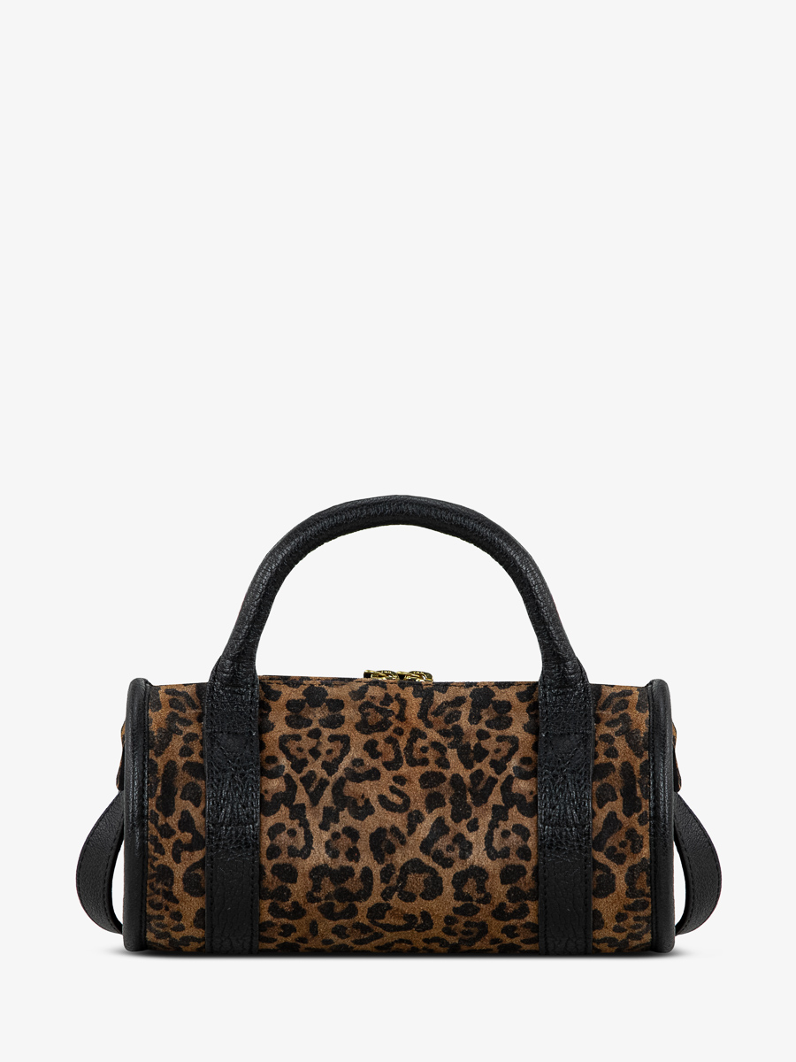 Umhängetasche Charlie Leopard schwarz Rückansicht W30 LP B