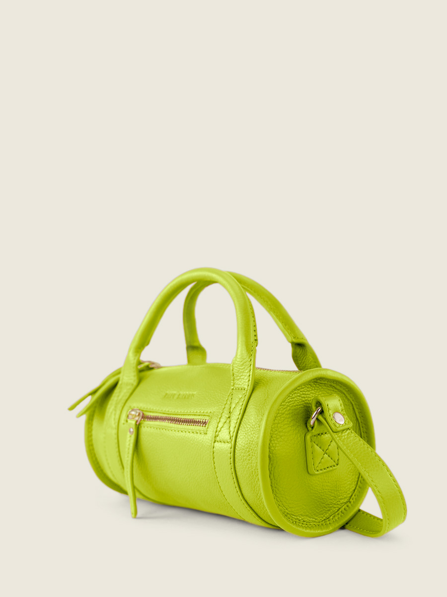 Foto-Rückansicht-Mini-Handtasche-grünes Leder-Charlie-Sorbet-Apfel-Paul-Marius-W30-SB-LGR