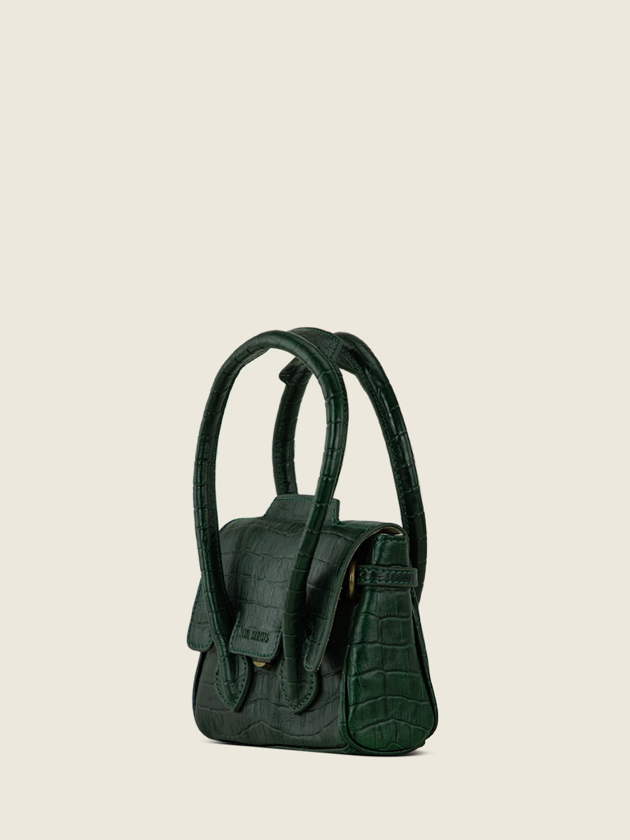 Fotoansicht-Seite-Mini-Handtasche-Leder-grün-Colette-XS-Heritage-Malachite-Paul-Marius-W28XS-CR-DG