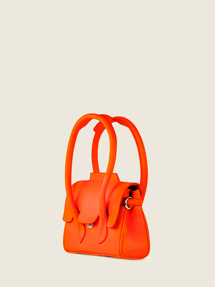 Fotoansicht-Rückseite-Mini-Handtasche-Leder-orange-Colette-XS-Neon-Paul-Marius-W28XS-NE-O