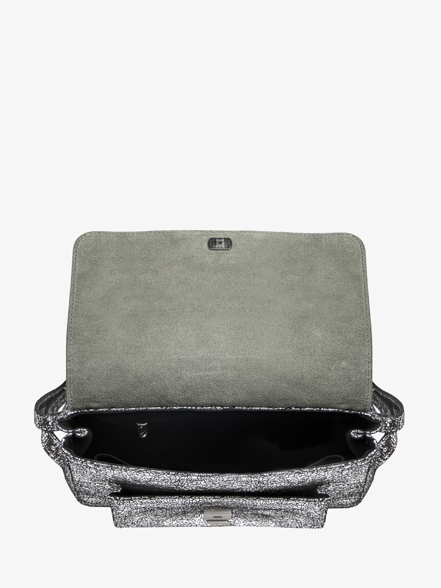 Umhängetasche Diane S Spiegel silber Innenansicht W35S MIR