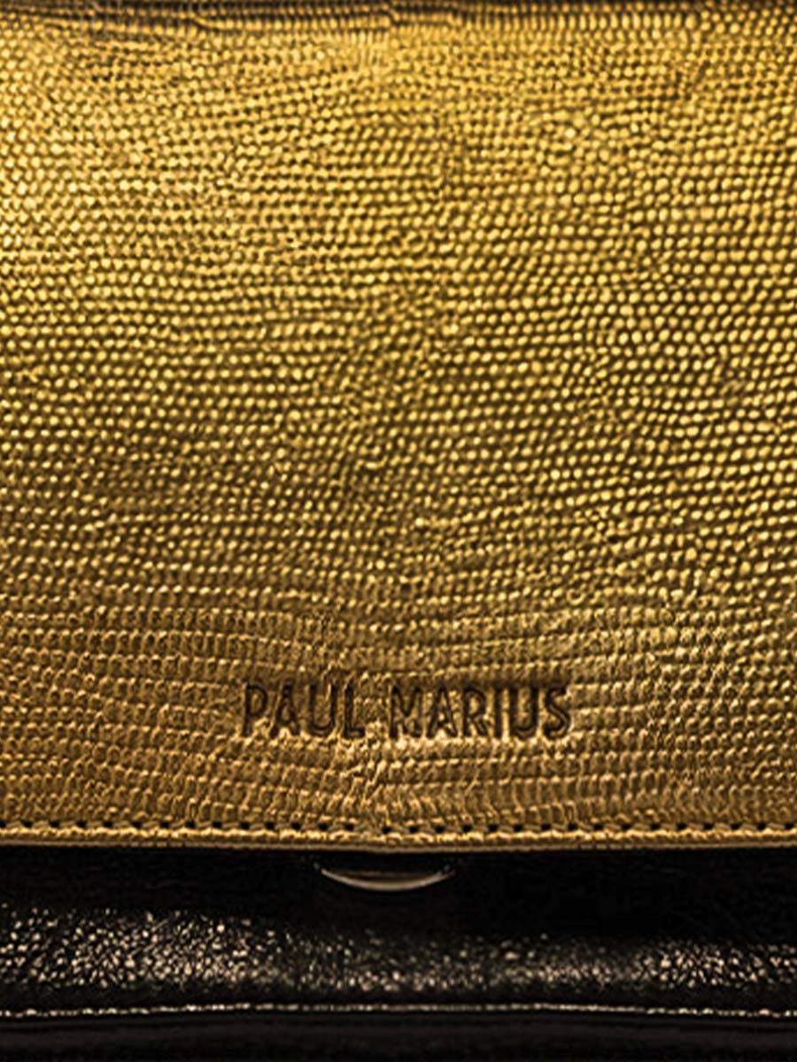 Foto-Fokus-Material-Umhängetasche-Leder-gold-schwarz-Diane S-Or Noir-Paul Marius-W35S-L-G-B