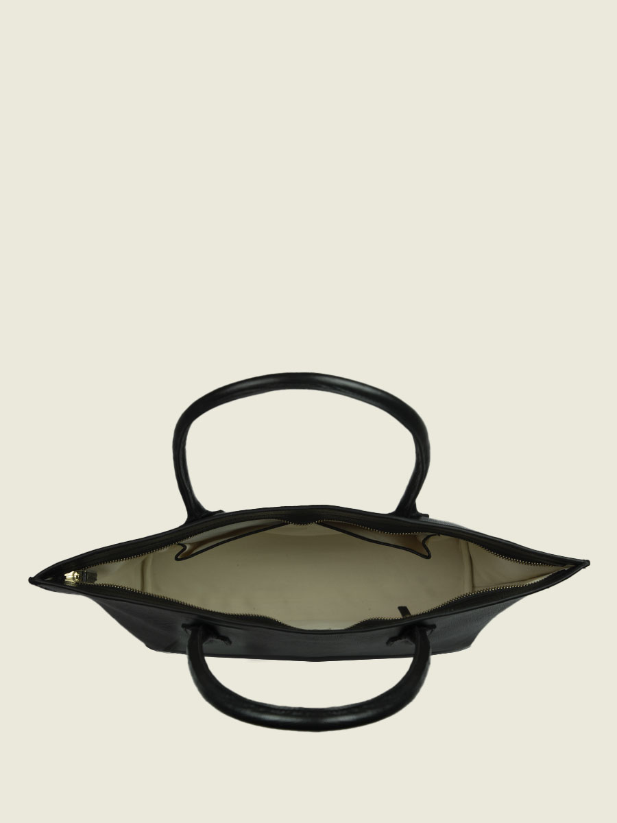 Fotoansicht-Innenansicht-Tragetasche-Leder-schwarz-Damen-Edith-1960-tiefschwarz-Paul-Marius-W49-L-B