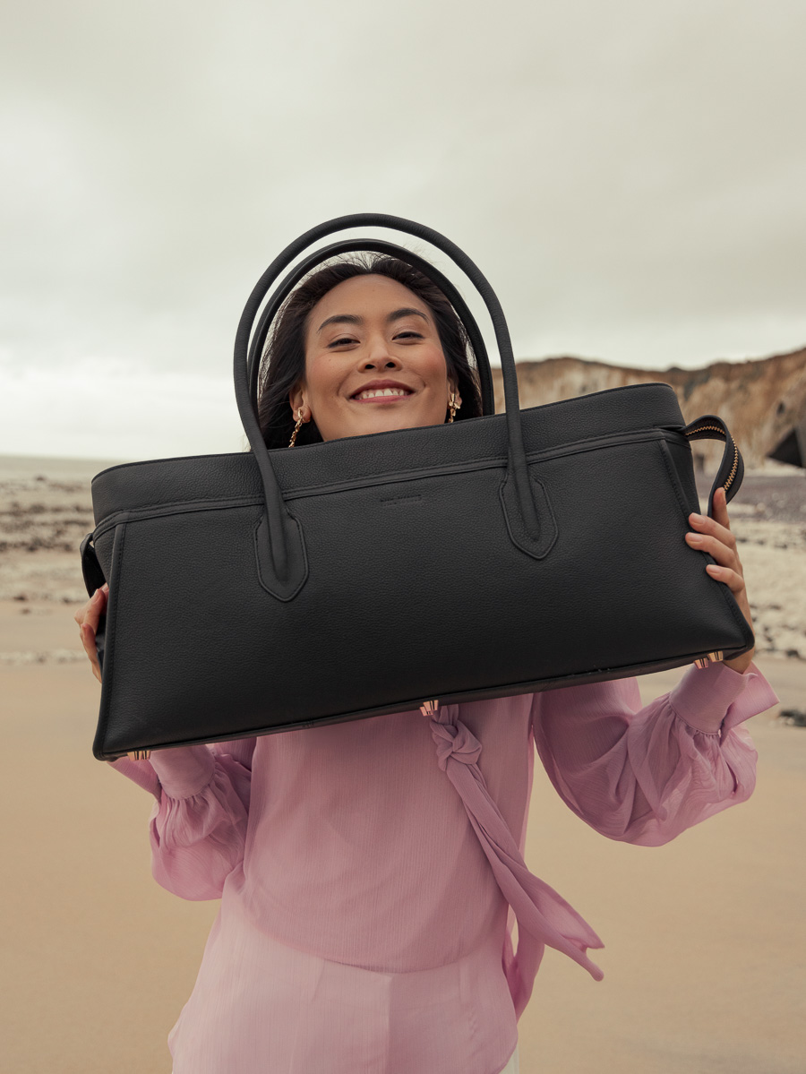 Reisetasche Eros Ultra-Lang Schwarz Charbon Ansicht von vorne W52L BM B