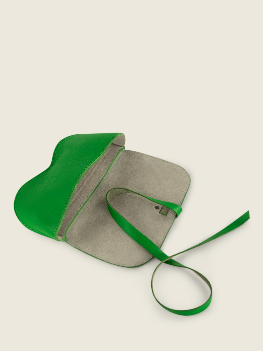 Foto-Ansicht-von-innen-Brillenetui-aus-Leder-für-Damen-grün-L-Brillenetui-Neon-Paul-Marius-M49-NE-GR