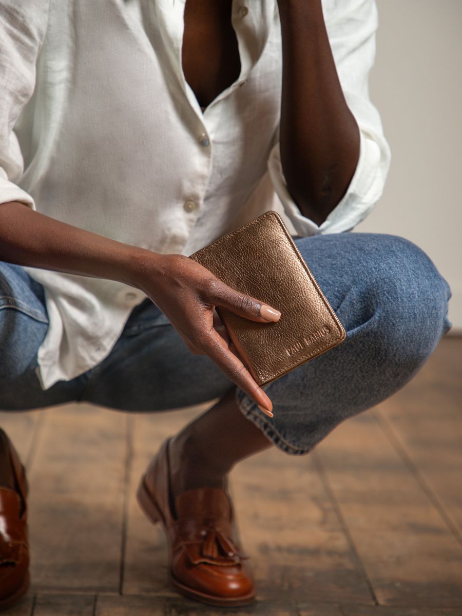 Fotoansicht Rückseite Passhülle aus Kupferleder Passhülle aus Kupferleder Paul Marius M64 C