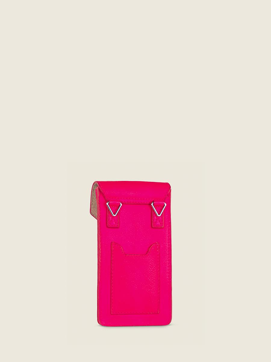 Fotoansicht-Rückseite-Handytasche-Leder-rosa-Eva-Neon-rosa-Paul-Marius-M71-NE-PI