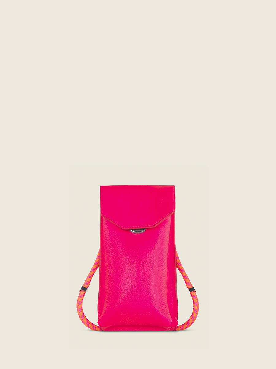 Fotoansicht-Vorderseite-Handytasche-Leder-rosa-eva-neon-rosa-paul-marius-m71-ne-pi