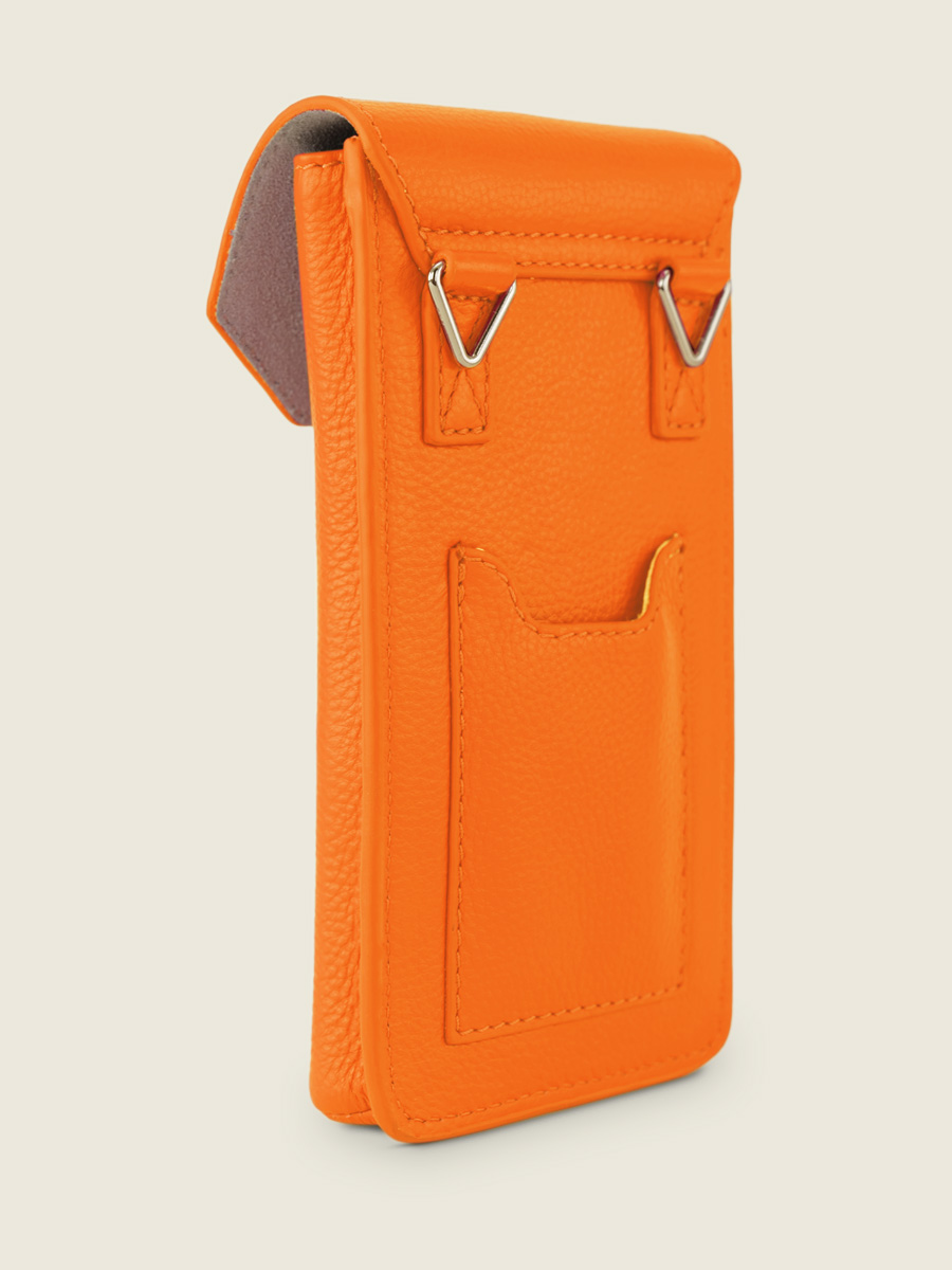 Foto-Rückansicht-Handytasche-Leder-orange-Eva-Sorbet-Mango-Paul-Marius-M71-SB-O