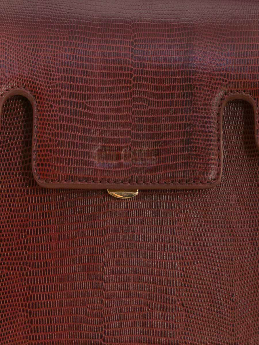 Foto-Fokus-Material-Tasche-Baguette-Leder-rot-Gabrielle-1960-Paul-Marius-W42-L-R
