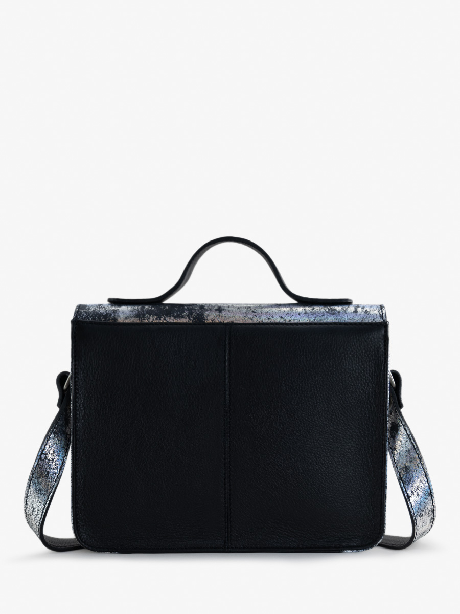 Fotoansicht-Rückseite-Handtasche-Hologramm-Leder-Mademoiselle-George-Galaxie-Paul-Marius-W05-GAL