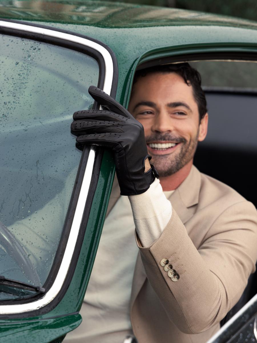 Foto-Ansicht-Vorderseite-Handschuhe-Fahrerhandschuhe-Leder-schwarz-Allure-Paul-Marius