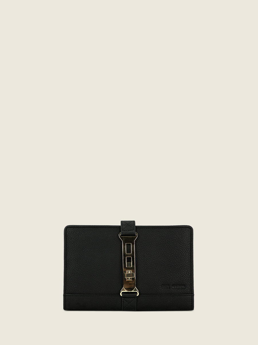 Gaspard-Brieftasche-schwarz-Charbon-Vorderansicht-m78-bm-b