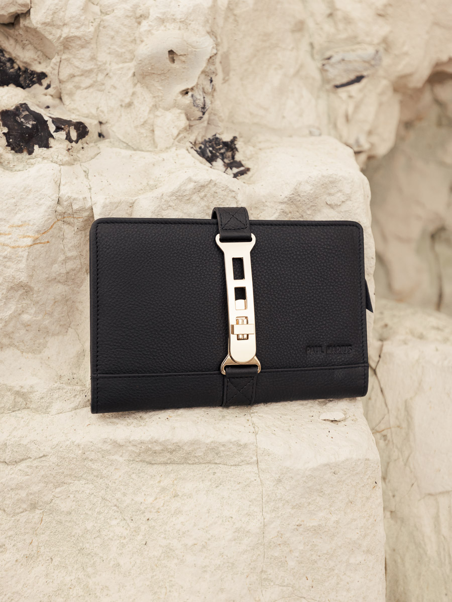 Gaspard-Brieftasche-schwarz-Charbon-Vorderansicht-m78-bm-b