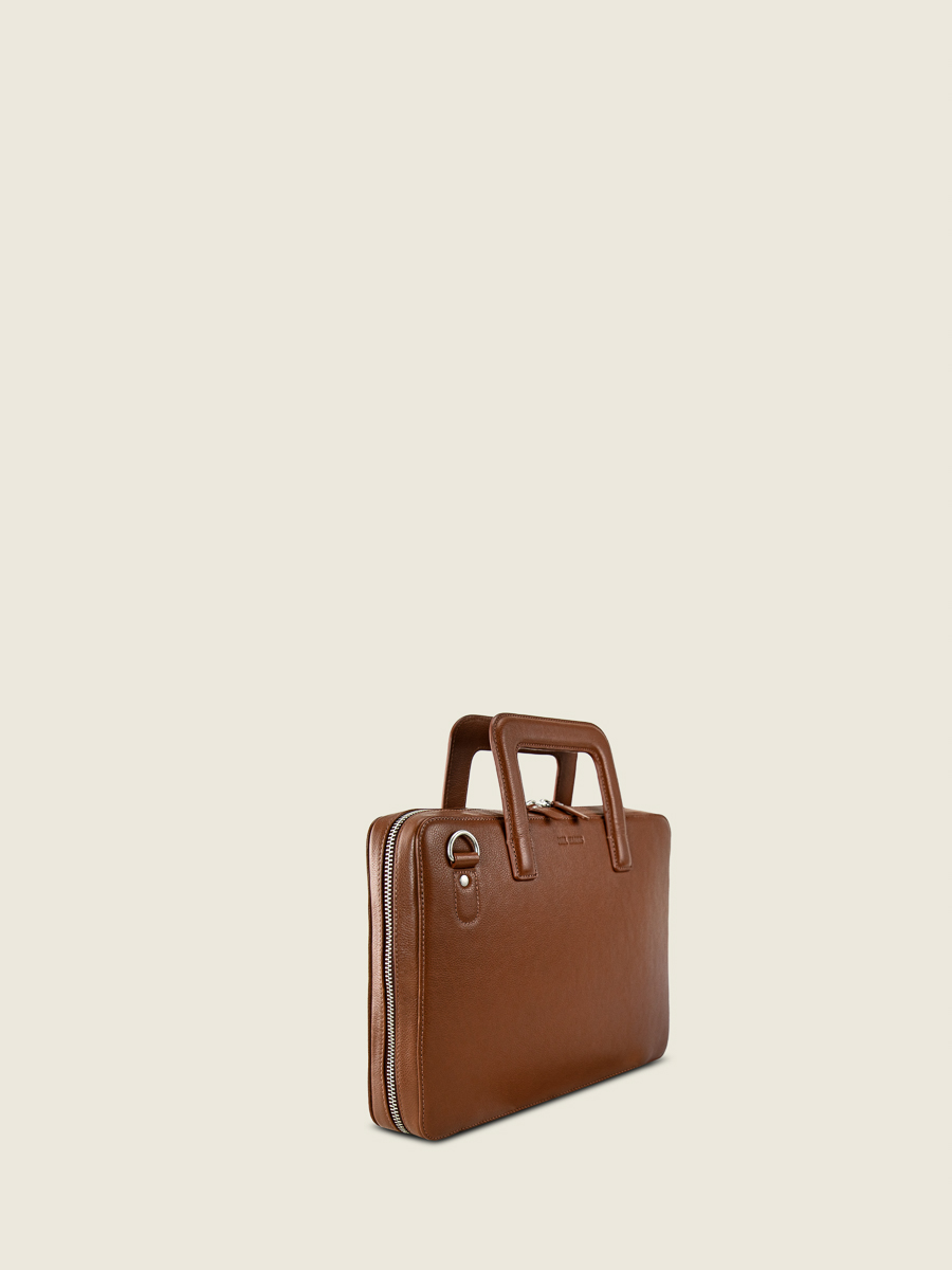 Foto-Ansicht-von-der-Seite-Dokumententasche-aus-Leder-unisex-braun-Henri-natur-Paul-Marius-B10-L