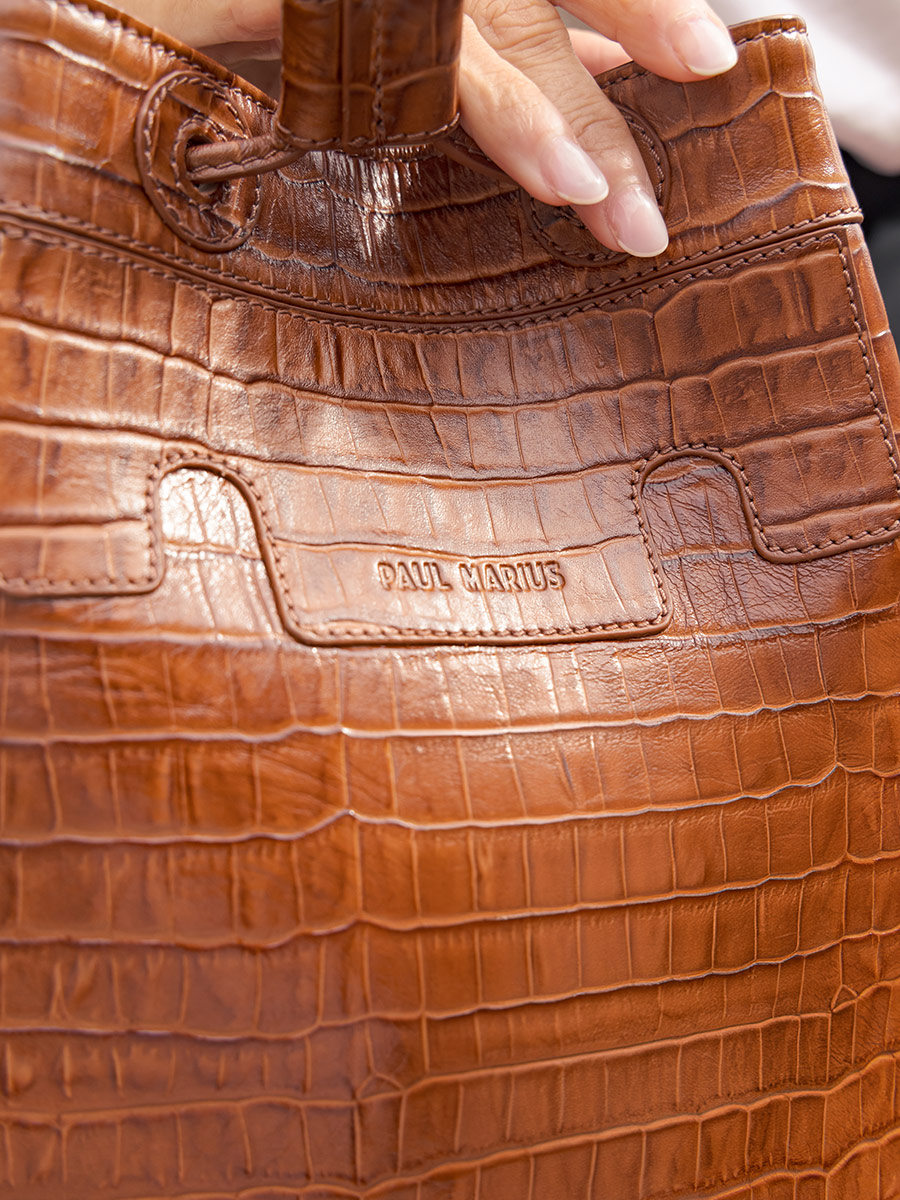 Fotoansicht-Zoom-Material-Eimer-Tasche-Leder-braun-Capucine-Héritage-Paul-Marius-W39-CR-DB