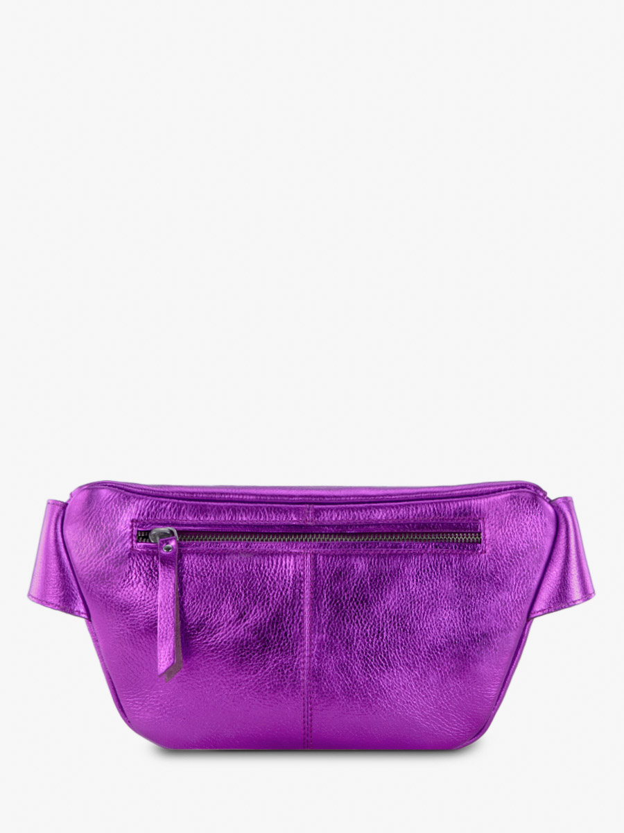 Foto-Ansicht-Rückseite-Leder-Beltbag-violett-metallic-LaBanane-Bonbon-Paul-Marius-M503-M-P