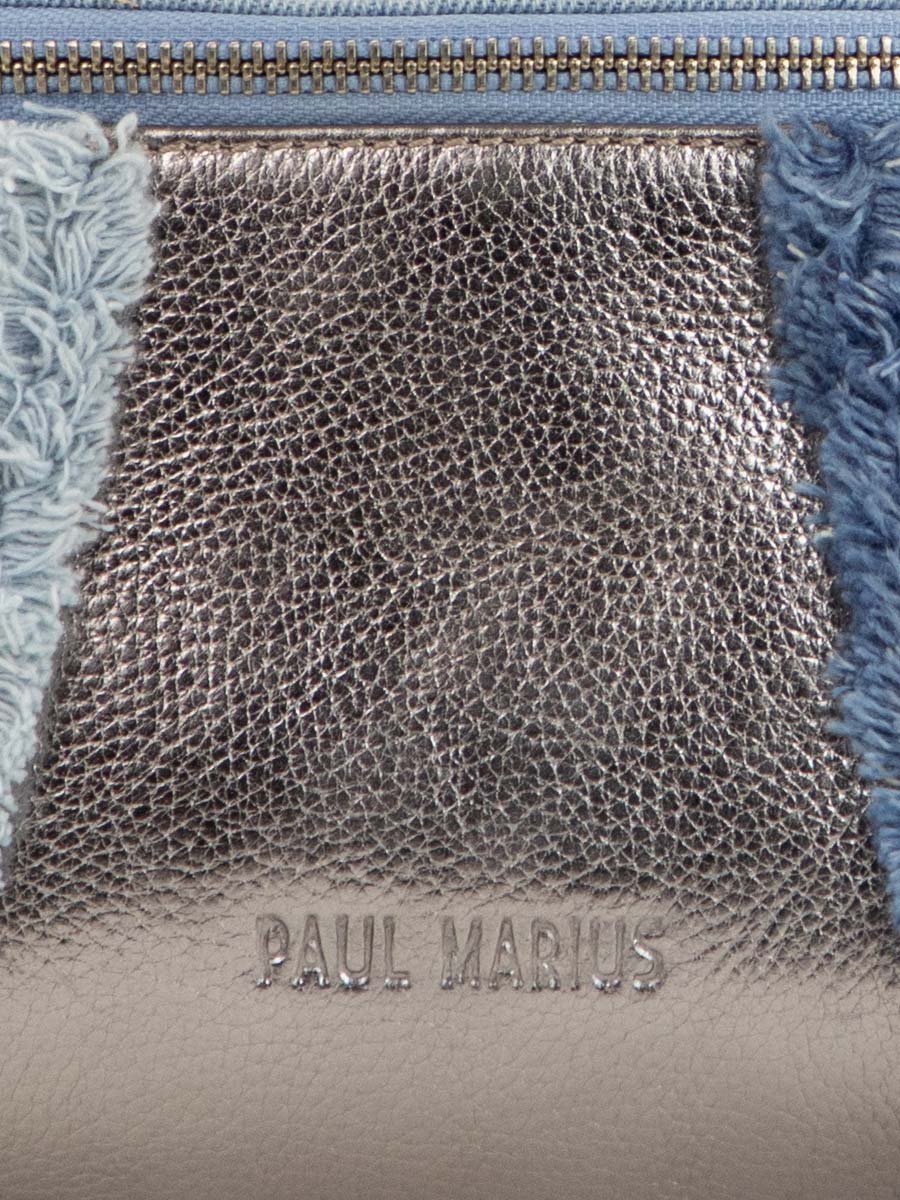 Foto-Ansicht-Zoom-Material-Gürteltasche-Leder-Jean-silber-Damen-LaBanane-Denim-Stahl-Paul-Marius-M503-GM-Denim
