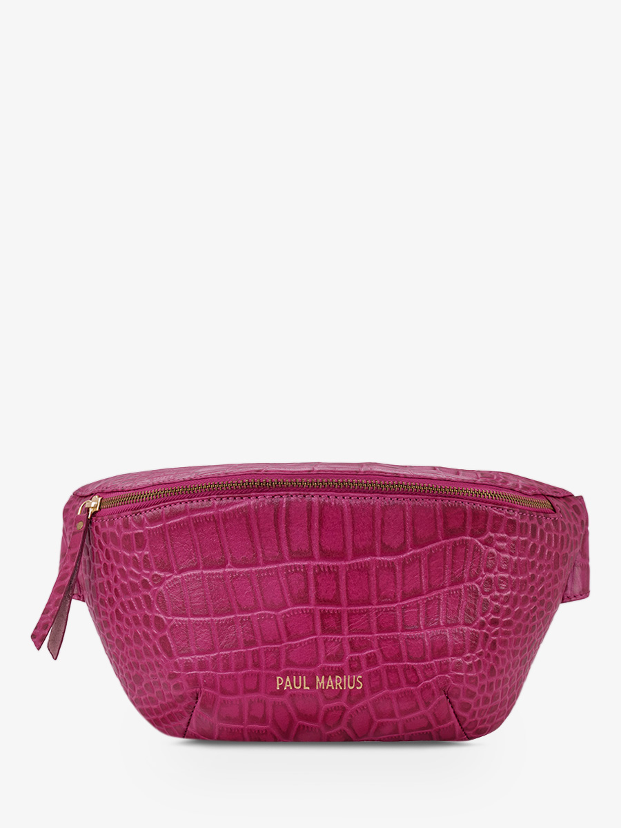 foto-ansicht-von-vorne-gürteltasche-leder-damen-labanane-alligator-rosa-paul-marius-m503-a-pi