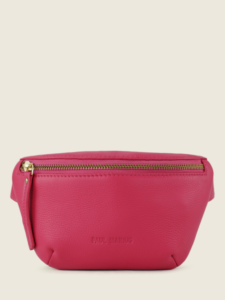 Fotoansicht-Seite-Mini-Gürteltasche-Leder-rosa-LaBanane XS-Sorbet-Himbeere-Paul Marius-M503XS-SB-PI