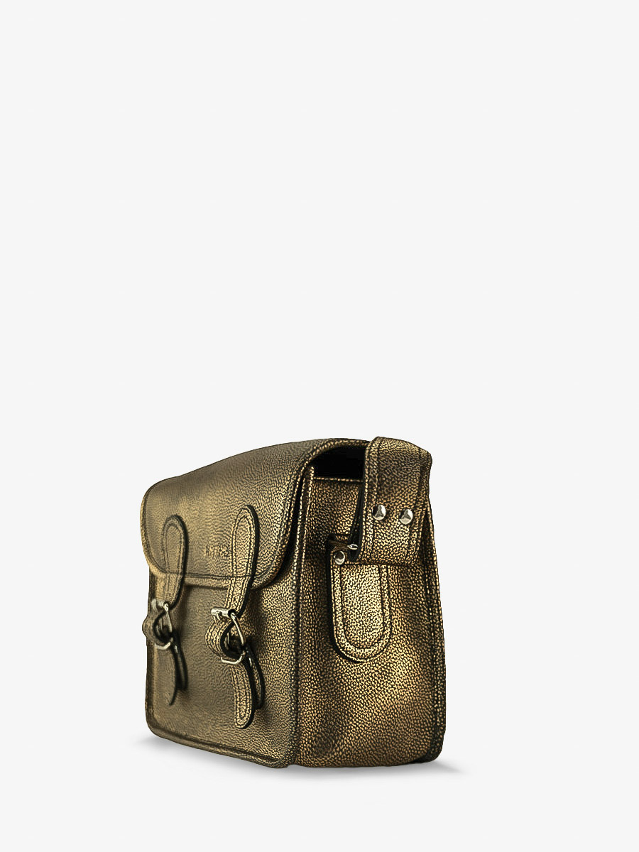 Fotoansicht-Seite-Handtasche-Leder-schwarz-gold-Lasacoche-S-Granite-Paul-Marius-M02S10-GRA-G-B
