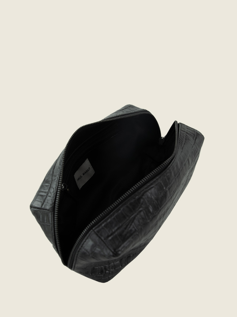 Foto-Innenansicht-Toilettentasche-Leder-schwarz-LeBarbier-Heritage-Tiefschwarz-Paul-Marius-M501-CR-B