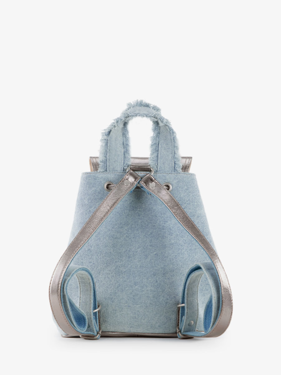 Foto-Innenansicht-Rucksack-Leder-Jean-silber-Damen-LeBaroudeur-Denim-Stahl-Paul-Marius-M40-GM-Denim