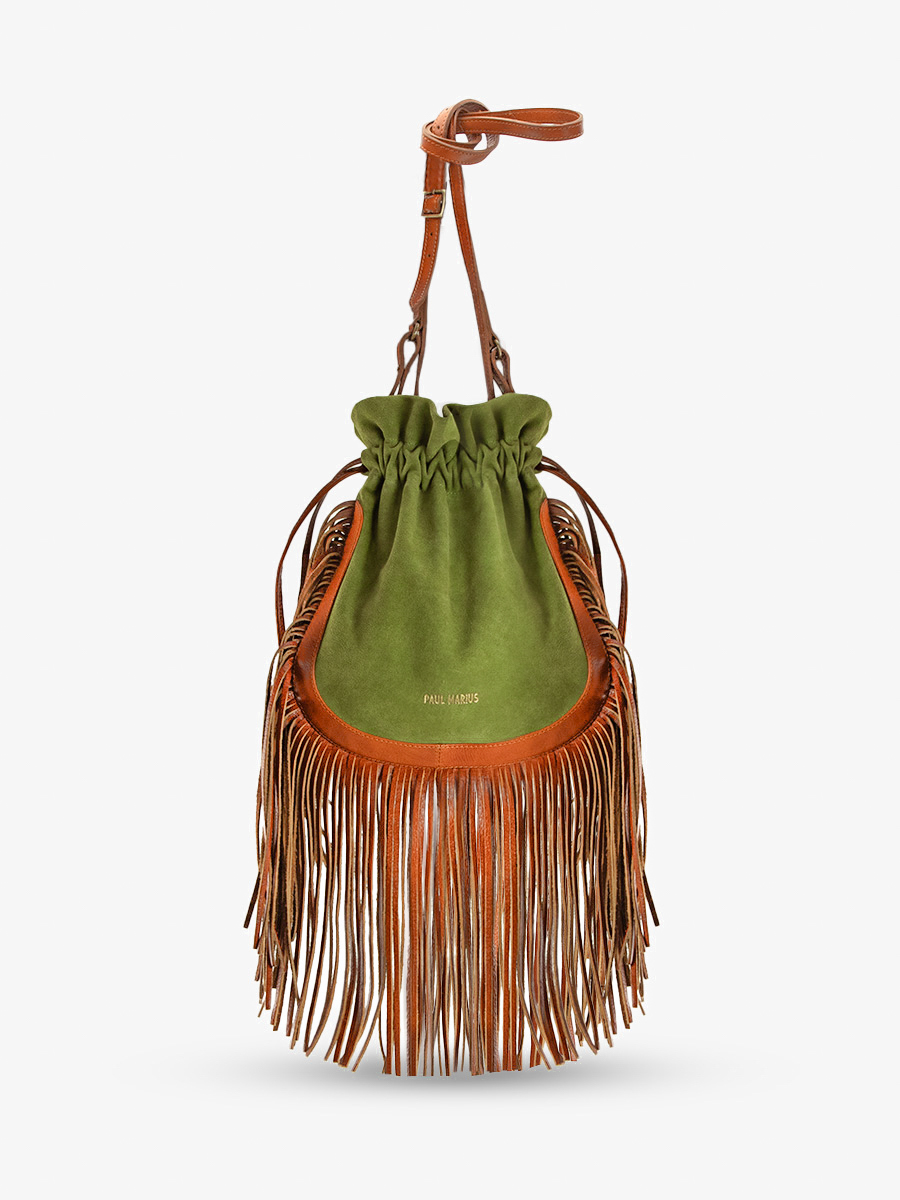 Foto-Ansicht-von-der-Seite-Umhängetasche-aus-Leder-für-Damen-braun-khaki-LeChamane-Nomade-Paul-Marius-W101-OCO-GR