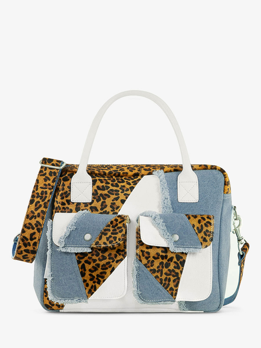 Fotoansicht-Vorderseite-Handtasche-Leder-weiß-Leopard-LeDandy-Chimere-Denim-weiß-Paul-Marius-W04-CH-W-DENIM