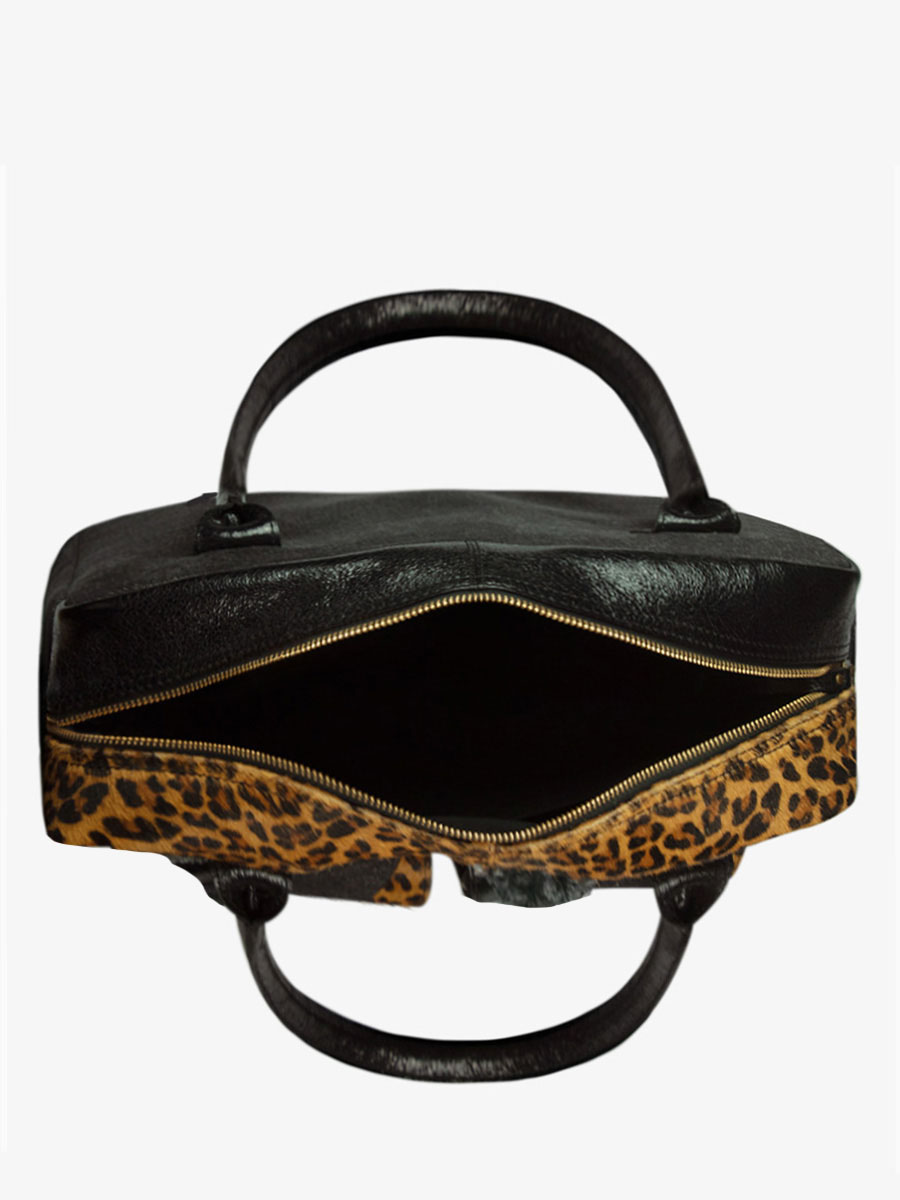 Foto-Ansicht-Handtasche-Leder-schwarz-Leopard-LeDandy-Chimère-Denim-schwarz-Paul-Marius-W04-CH-B-DENIM