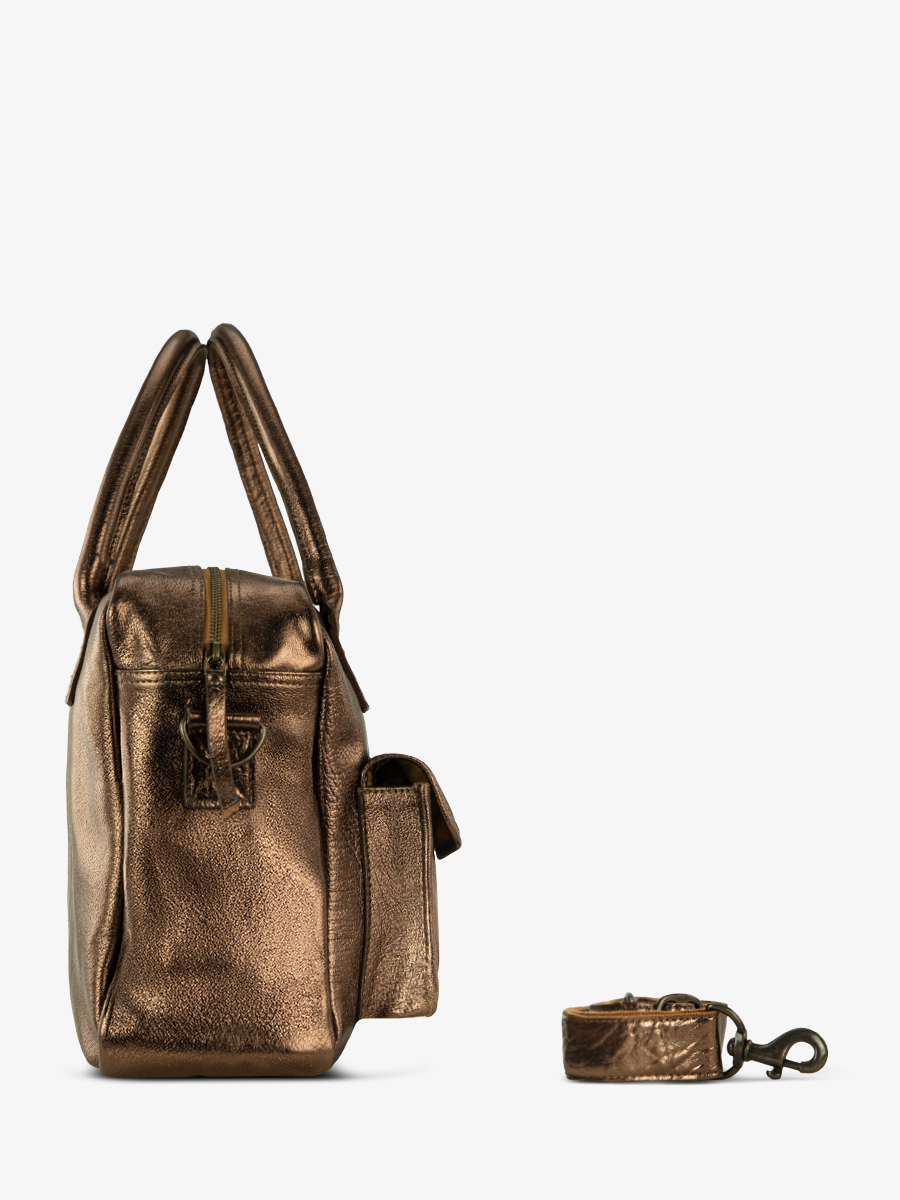 Foto-Seitenansicht-Dokumententasche-Leder-Damen-Kupfer-LeDandy-Kupfer-Paul-Marius-W04-C