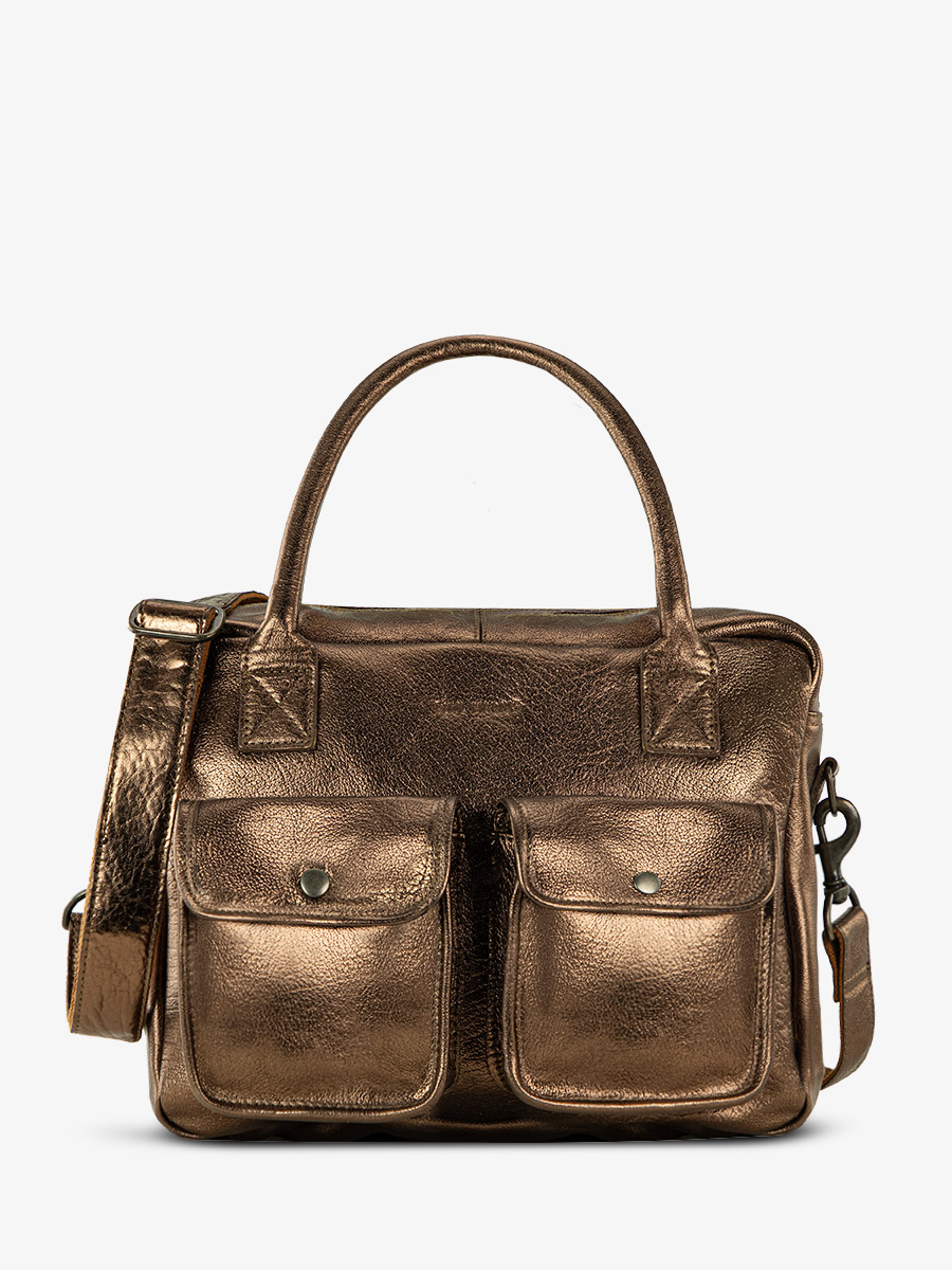 Foto-Vorderansicht-Aktentasche-Leder-Damen-Kupfer-LeDandy-Kupfer-Paul-Marius-W04-C