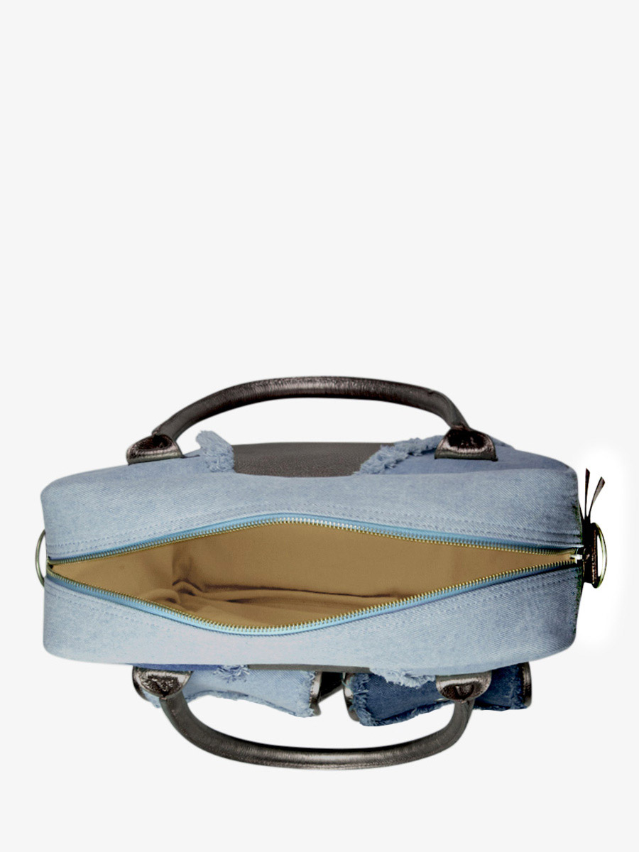 Fotoansicht-Tragegurt-Umhängetasche-Leder-Jean-silber-Damen-LeDandy-Denim-Acier-Paul-Marius-W04-GM-Denim