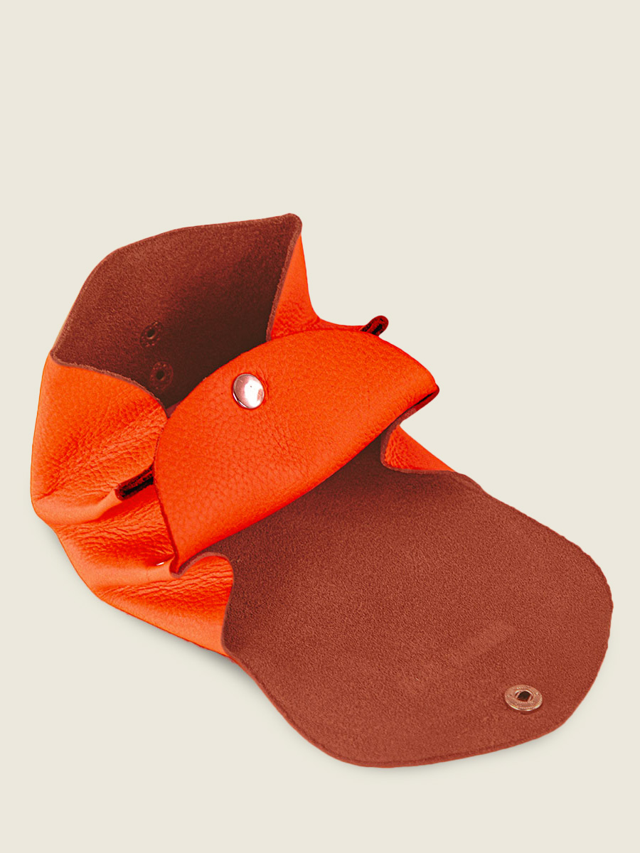 Fotoansicht Innenansicht Geldbörse aus Leder orange LeGustave Neon Paul Marius CLP NE O